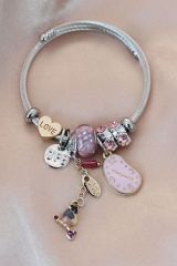 Çelik Kuş Model Charm Bilezik