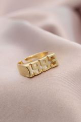 Gold Metal 1993 Ayarlanabilir Tarih Yüzük