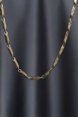 Çelik Gold Renk 3 mm Zincir Kolye