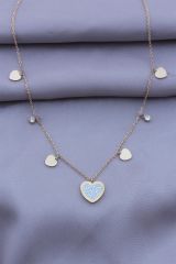 316L Kararmaz Kalpli Kadın Kolye