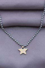 316L Kararmaz Çelik Yıldız Figür Kadın Kolye