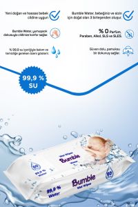 BUMBLE WATER ISLAK MENDİL 60 YAPRAK 12'Lİ PAKET