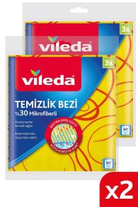 Vileda 3'Lü Mikrofiber Temizlik Bezi 2'Li Paket