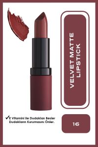 Velvet Matte Lipstick No: 16 Velvet - Mat Ruj - 8691190466169