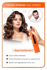 Ultra Strong Saç Spreyi 400 ml 2 Adet - Güçlü Tutuş