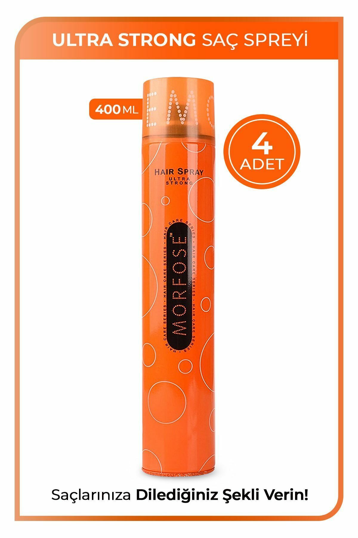 Ultra Strong Saç Spreyi 400 ml 4 Adet - Güçlü Tutuş