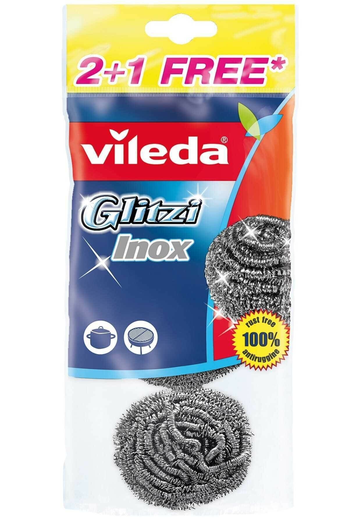 Vileda Glitzi Inox Çelik 3'lü Paket