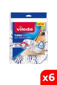6 Paket Turbo 3in1 Extra Pedli Mikrofiber Yedek Paspas