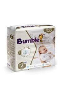 BUMBLE 2 NUMARA ÇOCUK BEZİ JUMBO PAKET NO:2 (3-6) 80Lİ *4