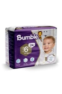 6 numara XLarge Bebek Bezi İkiz Paket 24 Adet | 15+ Kg