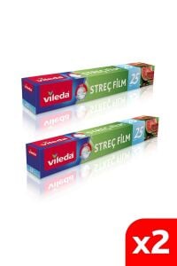 Vileda Streç Film 25 Mt 2'li Paket