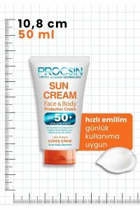 PROCSIN GÜNEŞ KREMİ FACE & BODY 50+SPF 50MLx125