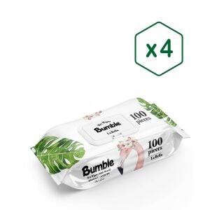 BUMBLE LA BELLA ISLAK MENDİL 100 YAPRAK 4'LÜ PAKET