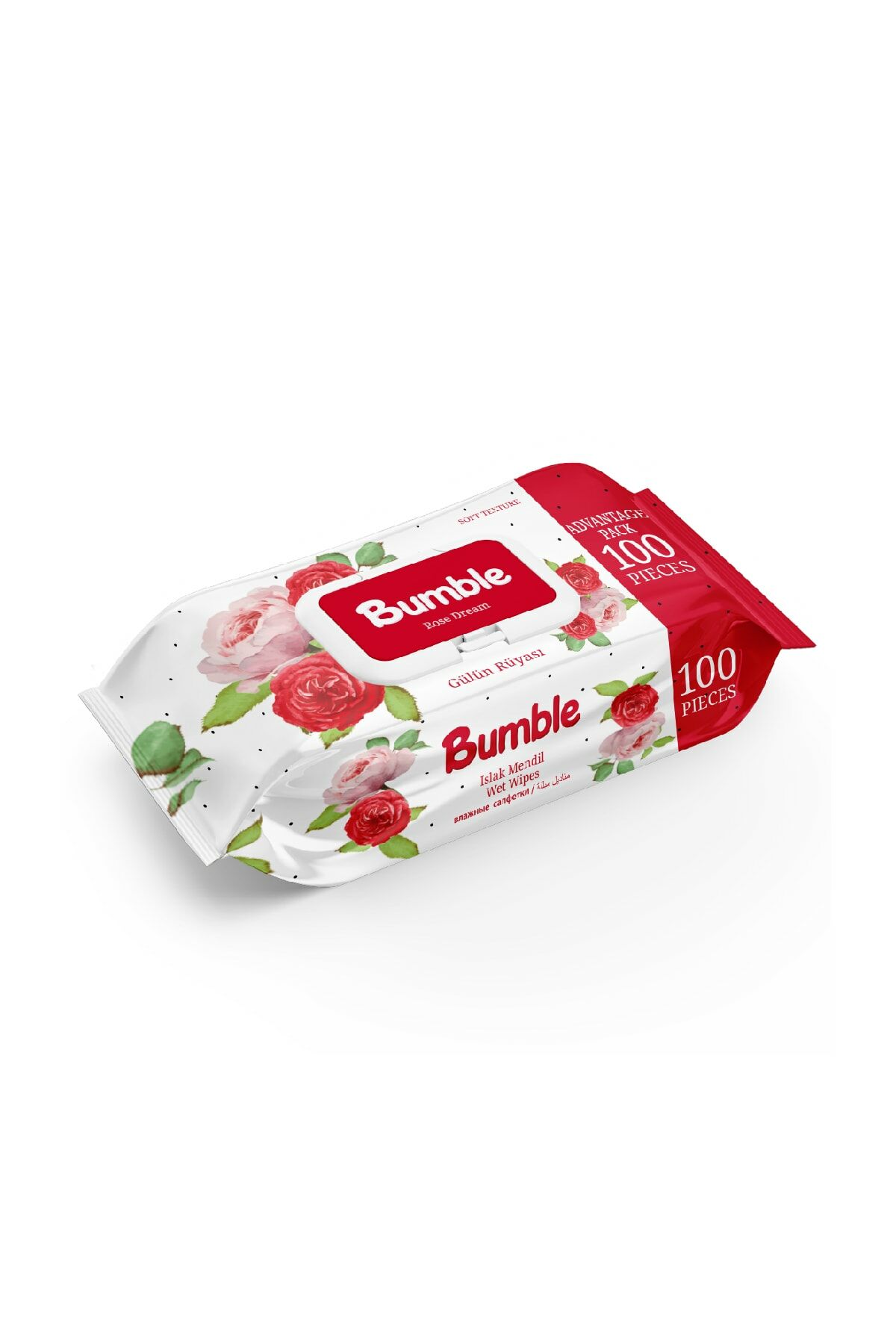 BUMBLE ISLAK MENDİL 100 LÜ (GÜL)x12