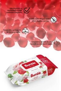 BUMBLE ISLAK MENDİL 100 LÜ (GÜL)x12