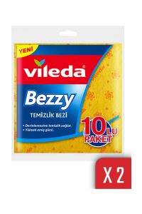 Vileda Bezzy 10'lu Temizlik Bezi (x2 Adet)