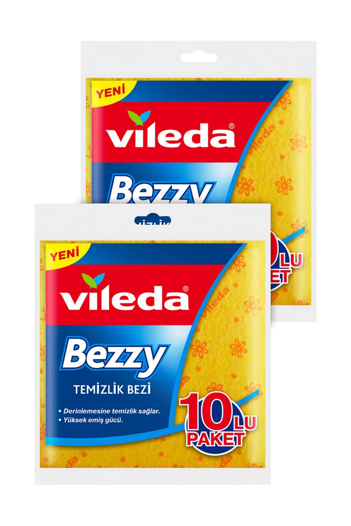 Vileda Bezzy 10'lu Temizlik Bezi (x2 Adet)