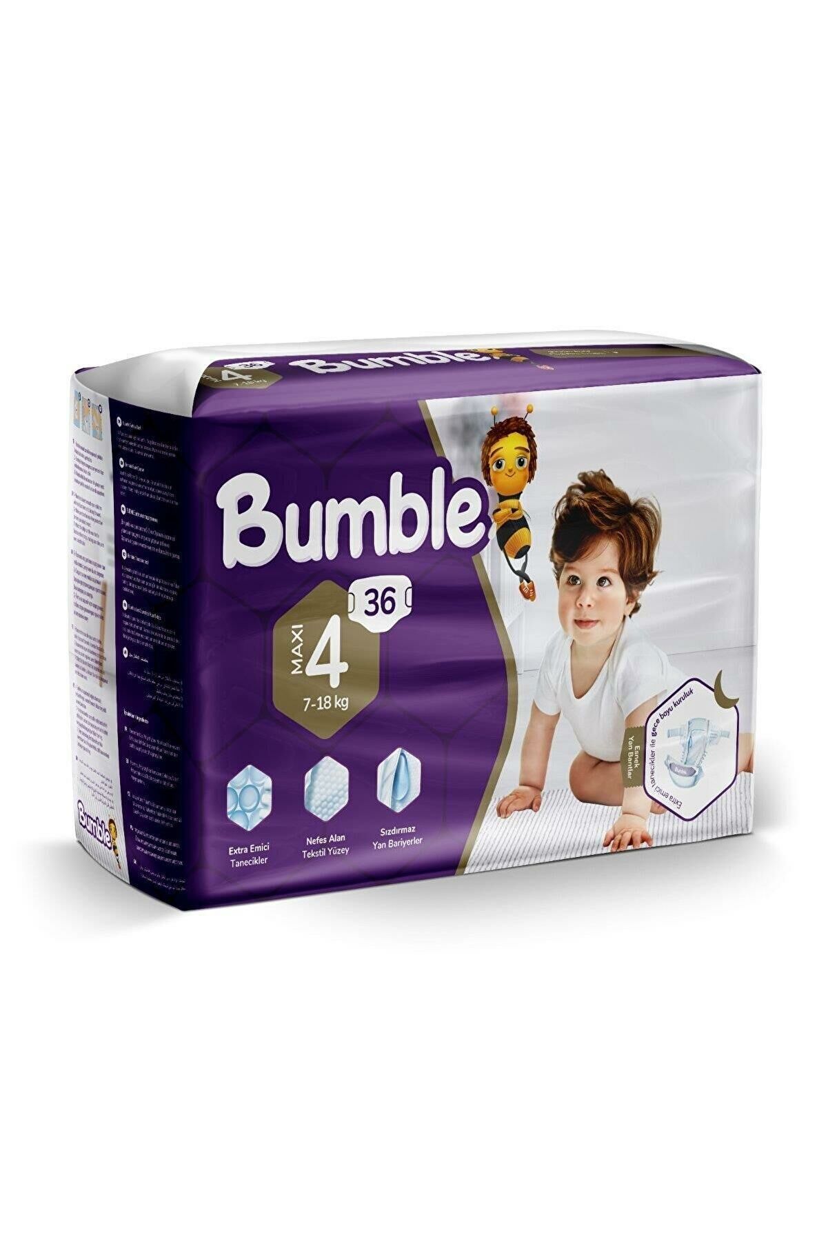 BUMBLE ÇOCUK BEZİ İKİZ PAKET NO:4 (7-14) 36 LIx5