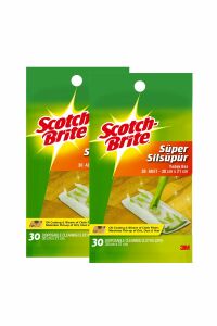 Scotch Brite Scotch-brıte Sil Süpür Q600 Paspas Yedek Bez 30'lu X 2 (60 Yaprak)