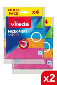 Vileda Colors  Mikrof. 4'lü Temiz. Bez (x2 Adet)