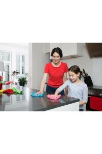 VİLEDA 4 LÜ MİKROFİBER BEZ RENKLİx10 (POŞET)