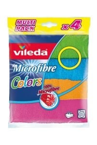 VİLEDA 4 LÜ MİKROFİBER BEZ RENKLİ