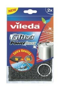 VİLEDA GLİTZİ SİYAH 2 Lİ  POWER INOXx12