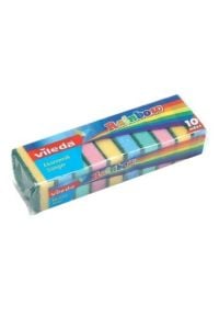 VİLEDA RAINBOW 10 LU DÜZ SÜNGER (RENKLİ)x12