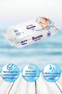 Water Dünyanın En Saf Islak Mendili 60 Yaprak 3 Adet