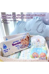 BUMBLE ISLAK MENDİL 60 LI (WATER WİPES) x12