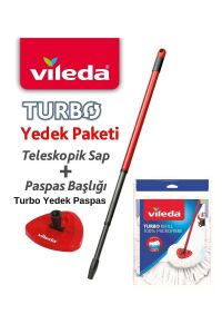 Turbo Sap + Turbo Classic Üçgen Başlık + Mikrofiber Yedek Paspas 3'lü Avantak Set