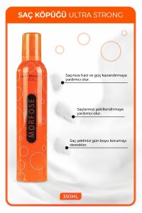 Morfose Turuncu Saç Şekillendirici Köpük (MOUSSE) | Ultra Strong 2x350ml.
