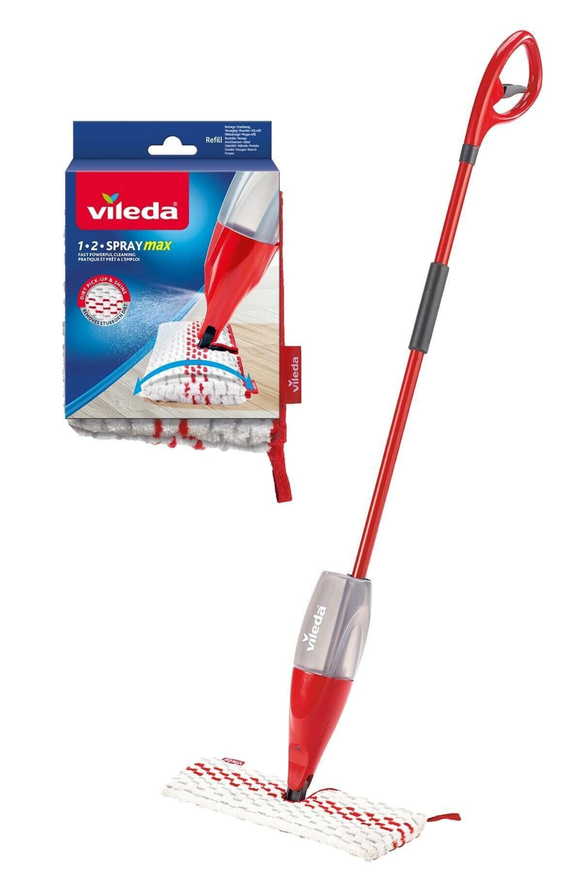 Vileda 1-2 Spray Max + Yedek Başlık Mop