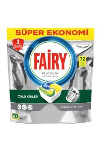 Fairy Platinum Limon Bulaşık Makinesi Kapsülü 72'li