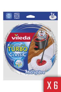 VİLEDA TURBO MİKROFİBERLİ YEDEK PASPAS  6 LI PAKET