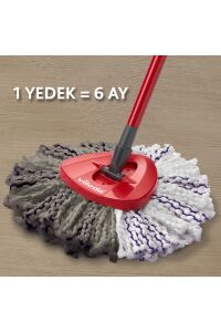 Vileda Turbo 3in1 Extra Pedli Mikrofiber Yedek Paspas
