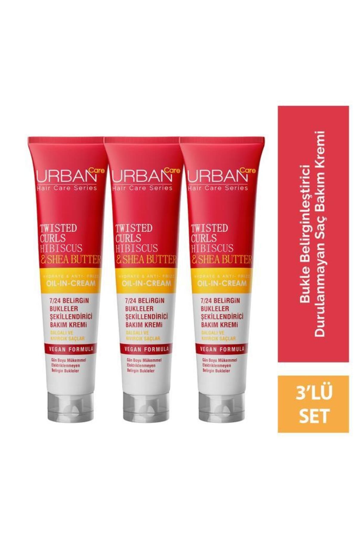 Urban Care Hibiscus&shea Butter Kıvırcık Ve Dalgalı Saçlara Özel Durulanmayan Krem 3x175 Ml