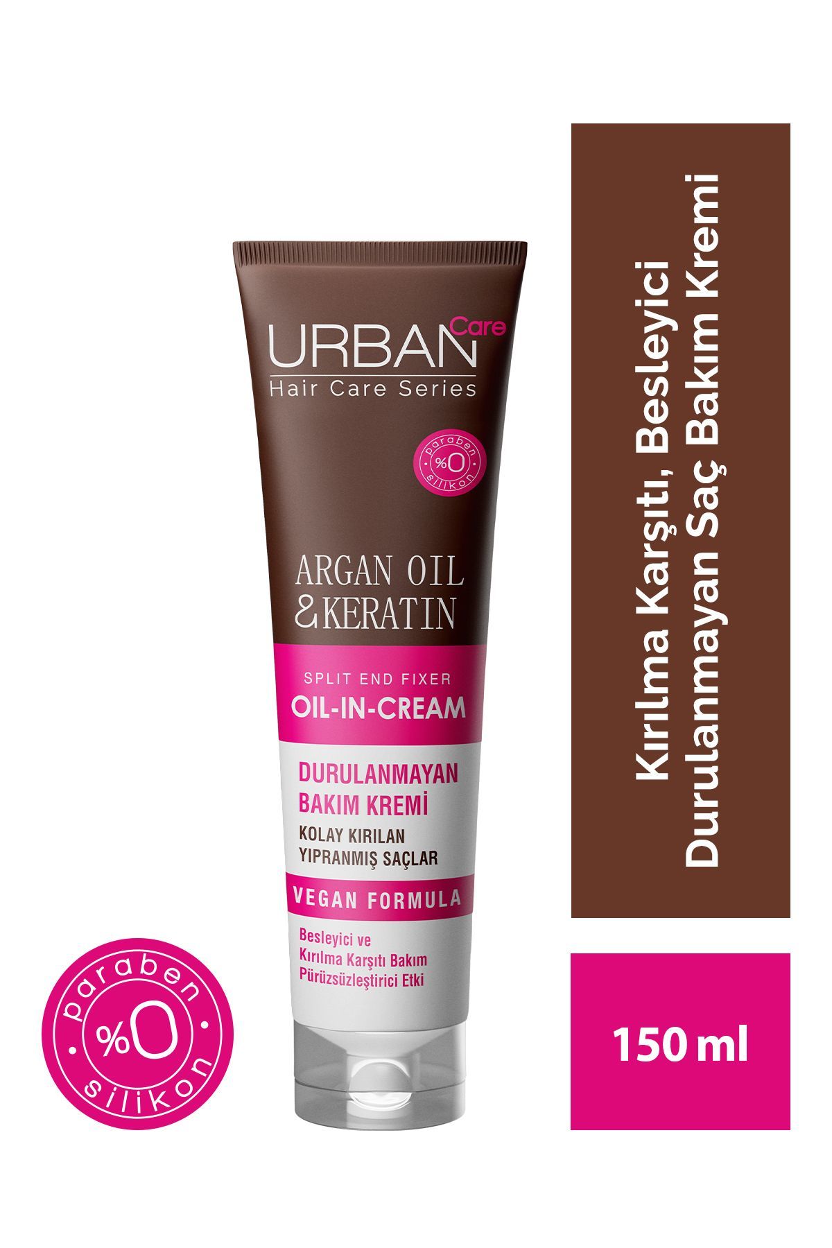URBAN CARE ARGAN KERATIN BAKIM KREMİ 150MLx28