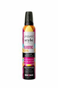 Urban Care Style Guide Elastic Curl Doğal Görünüm Sağlayan Saç Köpüğü-esnek Tutuş-vegan -200 ml