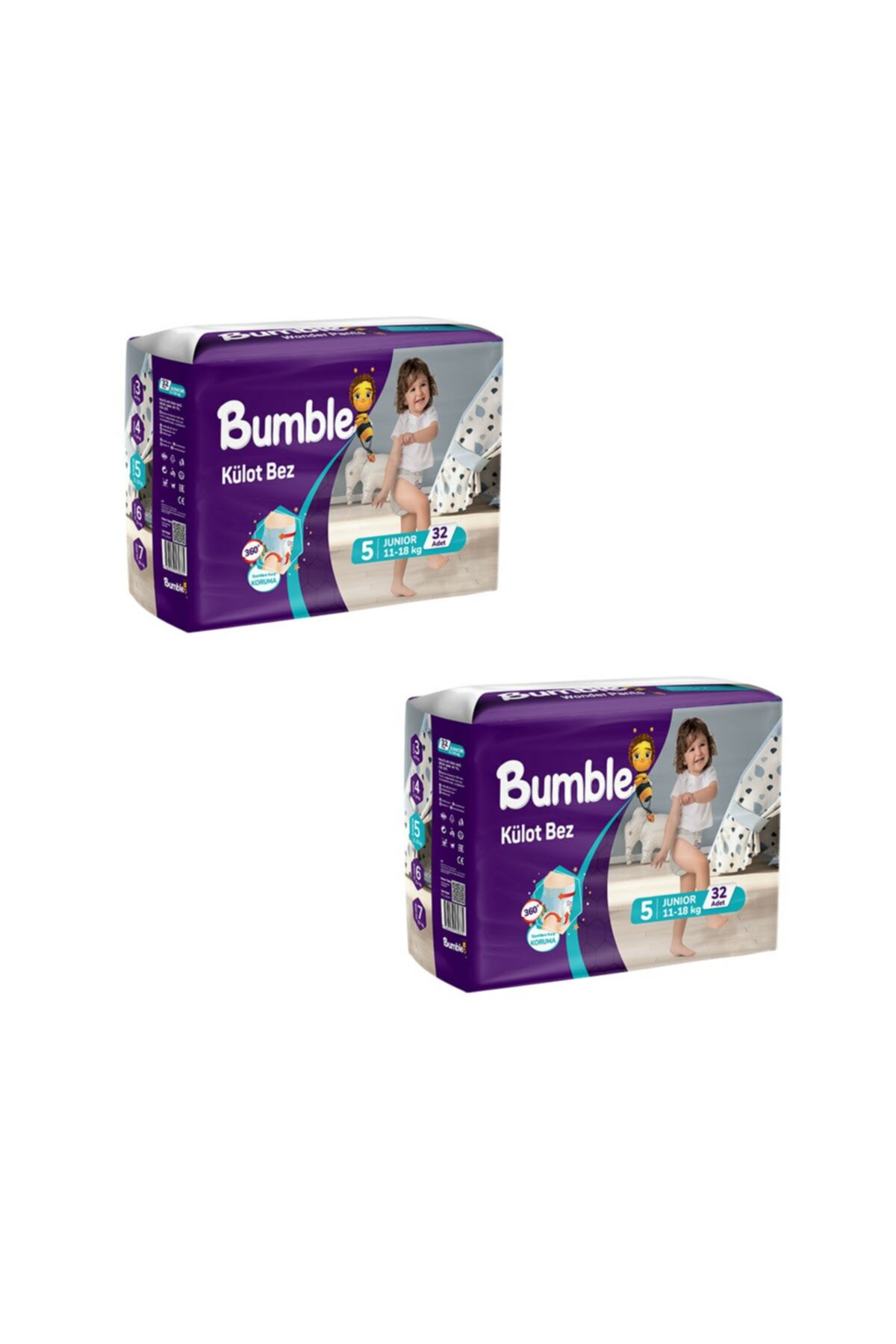 Bumble 5 Numara Junior Külot Bebek Bezi – 64 Adet | 11-18 Kg
