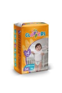 CLAPPERS BEBEK BEZİ JUMBO PAKET NO:4 (7-14 KG) 54LÜ