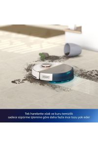 Philips 7000 Islak Kuru Robot Süpürge, 5000 PA,Titreşimli Mop,Sert Zemin ve Halıya Uygun, XU7000/02