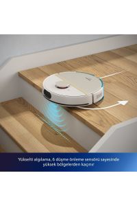 Philips 7000 Islak Kuru Robot Süpürge, 5000 PA,Titreşimli Mop,Sert Zemin ve Halıya Uygun, XU7000/02