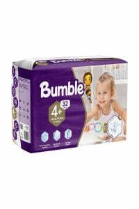 Bumble 4 Numara Maxi Plus Bebek Bezi Eko Paket 32 Adet | 9-16 Kg