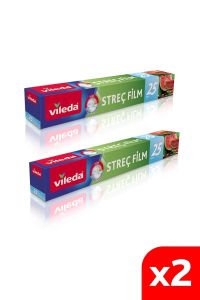Vileda Streç Film 25 Mt 2'li Paket