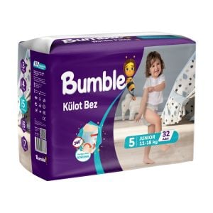 Bumble 5 Numara Junior Külot Bebek Bezi 32 Adet 11-18 Kg