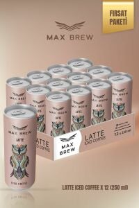 Max Brew Latte Soğuk Kahve 250 ML 12 Adet