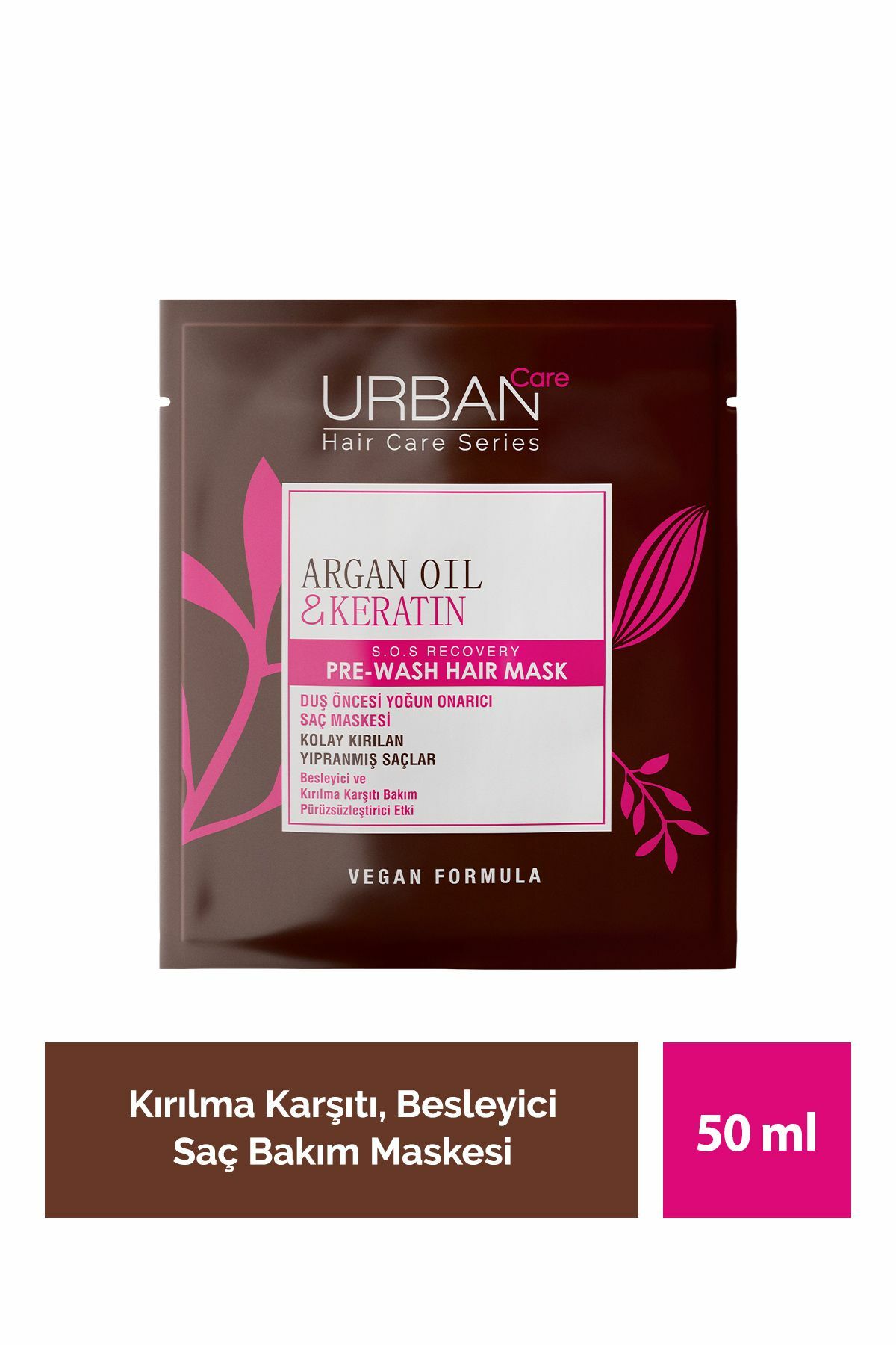 URBAN CARE ARGAN OIL&KERATİN SAÇ MASK 50MLx24