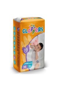 CLAPPERS BEBEK BEZİ JUMBO PAKET NO:6 (15+) 36LI