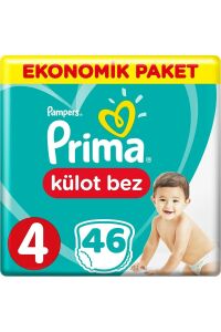 Prima Külot Bebek Bezi Beden:4 8-14kg Maxi 46 Adet Ekonomik Paket
